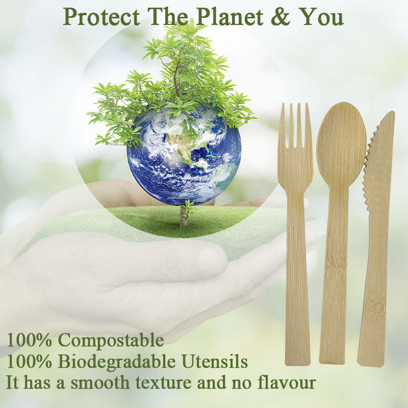 Bamboo Cutlery Set Detail 4