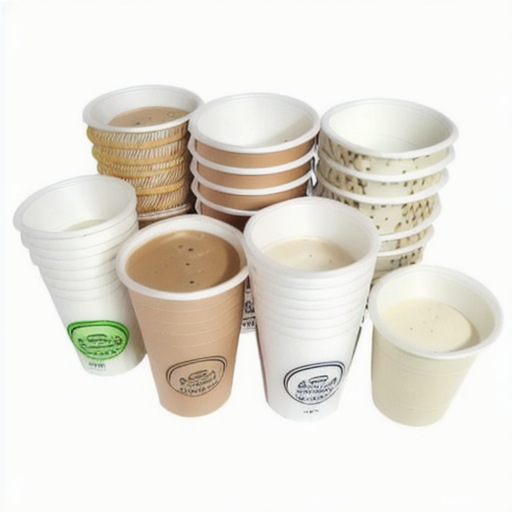 Biodegradable Coffee Double Paper Cup with Custom Logo for Soup and Take Away Use Biodegradable Food Packaging Boxes and Bowls