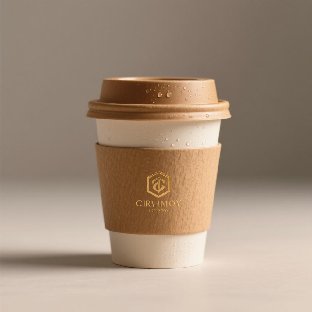 Custom Logo Luxury Eco-Friendly &amp; Compost Disposable 12oz Double Wall Paper Cups With Lid For Coffee Or Hot Beverages