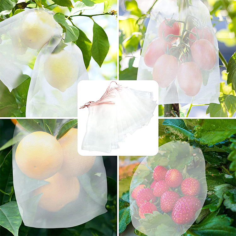 White Vineyard Grape Mango Tomato Apple Peach Anti Insect Net Mesh Fruit Protection Bags,fruit Net Bag