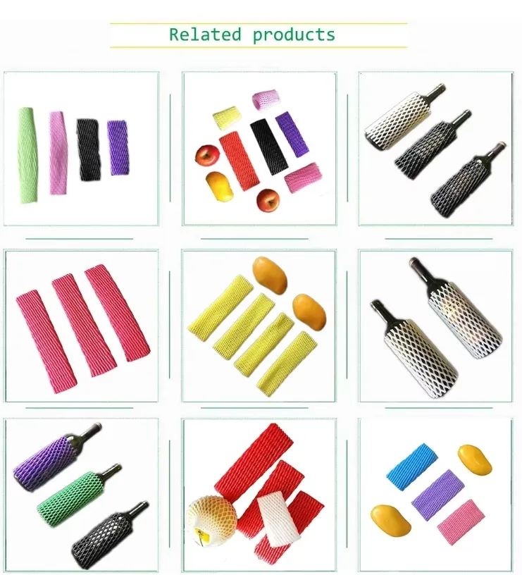 Protective Foamnet Mesh Sleeves for Fruit & Bottle Packaging