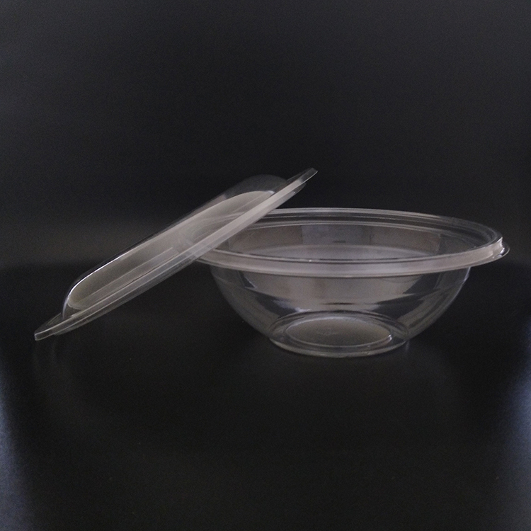 Factory Customized Food Grade Eco Friendly Compostable Round Transparent Biodegradable PLA Salad Bowl