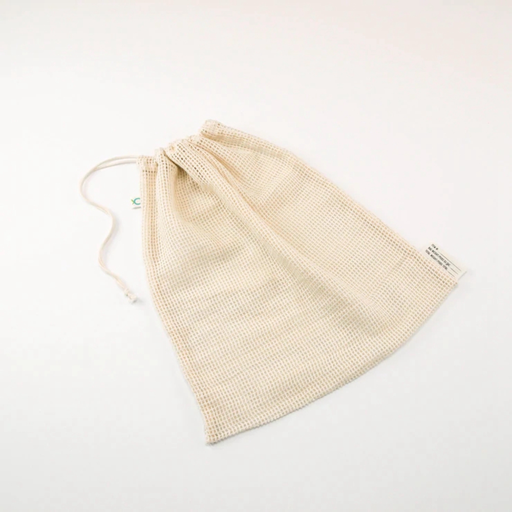 FeiFei Reusable Organic Cotton Produce Bags Washable Fruit Vegetable Cotton Mesh Laundry Bag