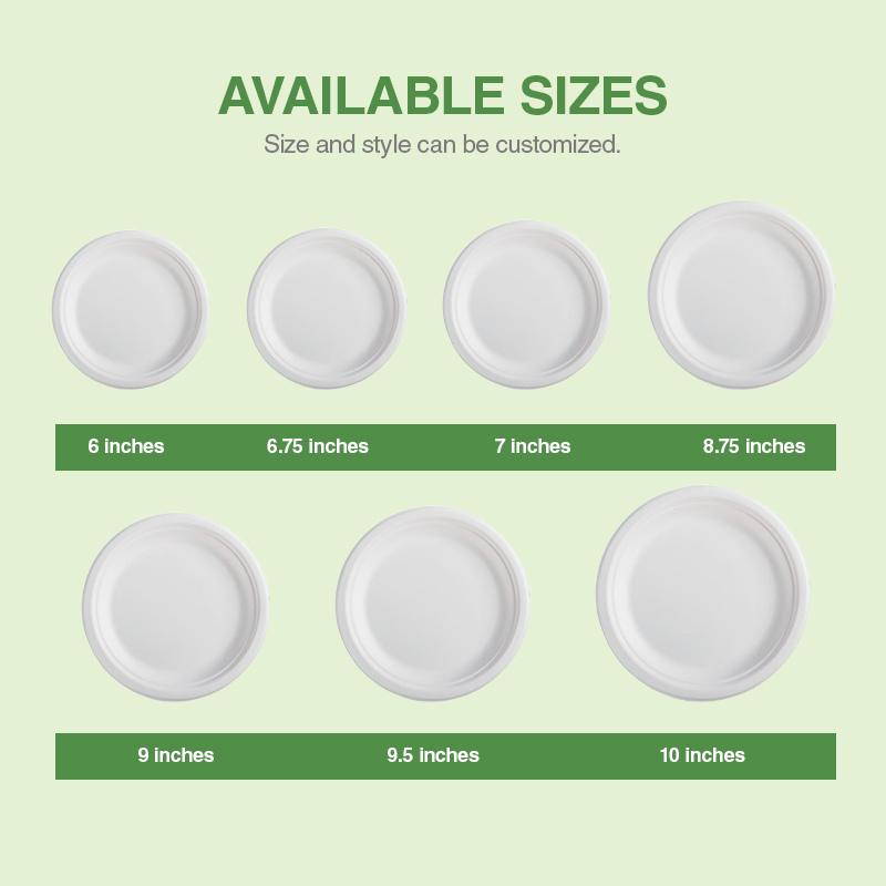 XS-FP10 10 Inch Square Plate Disposable Sugarcane Plates Eco-friendly Bagasse Degradable Plate