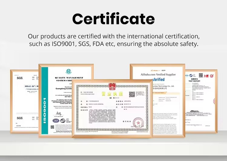 Product quality certifications