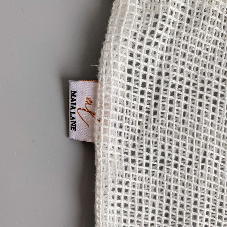 Factory Sale Organic Drawstring Bag Mesh Cotton Mesh Bags for Fruits and Vegetables Cotton Mesh Bags