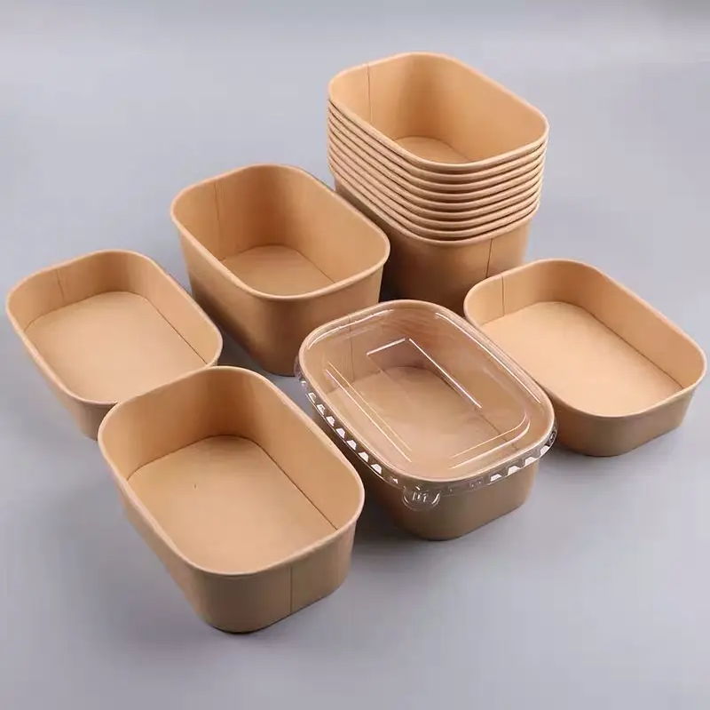 100% Compostable Biodegradable Disposable Bamboo Food Paper Plate Tray Tableware Eco-friendly Natural Bowl Container