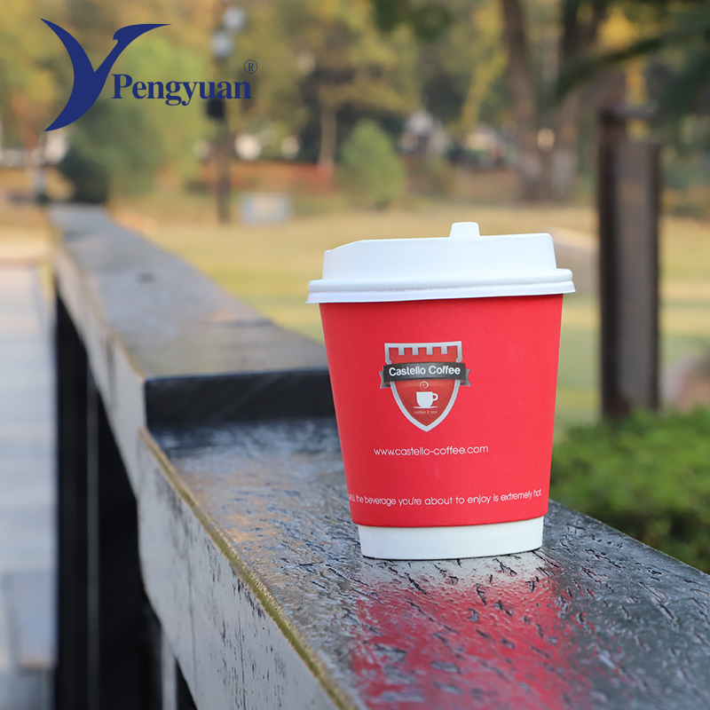 High Quality DIY Disposable Paper Cup with Lid Wholesale Biodegradable for Tea Reasonable Price