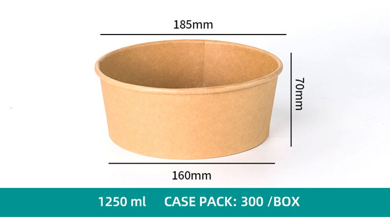 Detailed Paper Container Dimensions