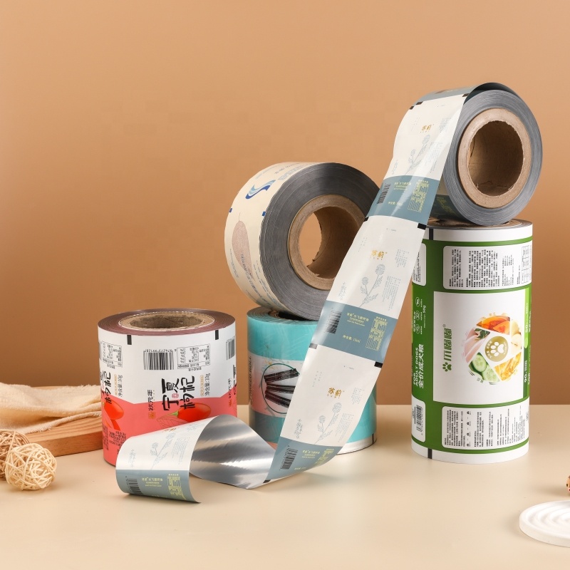 Printed Laminated Plastic Wrapping Food Packaging Plastic Roll Film Pet Food Packaging Film Roll