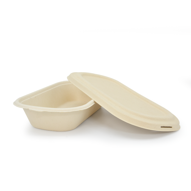 Leakproof and Microwave Disposable Biodegradable Food Container Take Out Lunch Boxes Environmentally Friendly Sugarcane Pulp