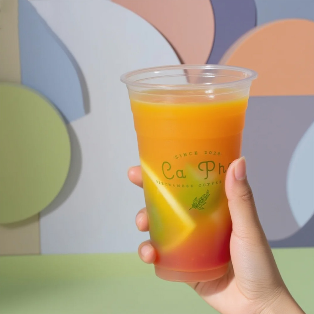 Newsense 8oz 16oz 24 Oz Bubble Tea Custom Logo Print Pet Pla Cold Drink With Lid Transparent Clear Coffee Disposable Plastic Cup