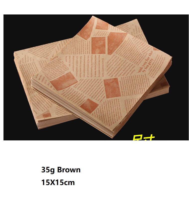 Food Grade Hamburger Wrapper, Greaseproof Paper, Beef Paper