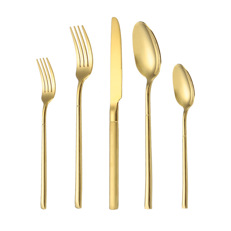 Eco-friendly 18/8 Stainless Steel Hotel Cutlery Knife and Spoon Set for Parties and Celebrations