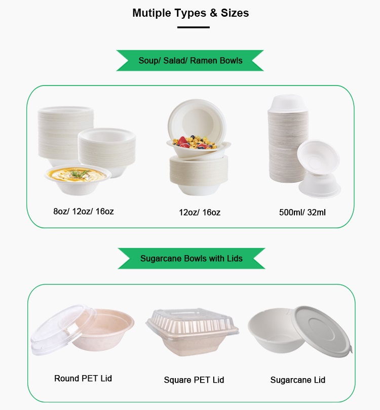 Natural 9-Inch Bagasse Round Plate Compostable Sugarcane Fiber Disposable Plate for Parties