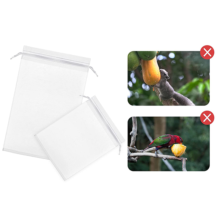 White Vineyard Grape Mango Tomato Apple Peach Anti Insect Net Mesh Fruit Protection Bags,fruit Net Bag