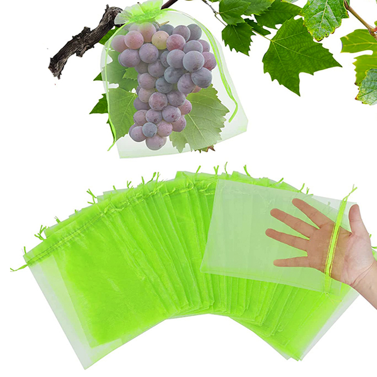 Reusable Net Grocery Guava Fruit Protection Bag/ Dry Fruits Packaging Bags/ Jute Fruit Bag For Anti Insect Bird Fly