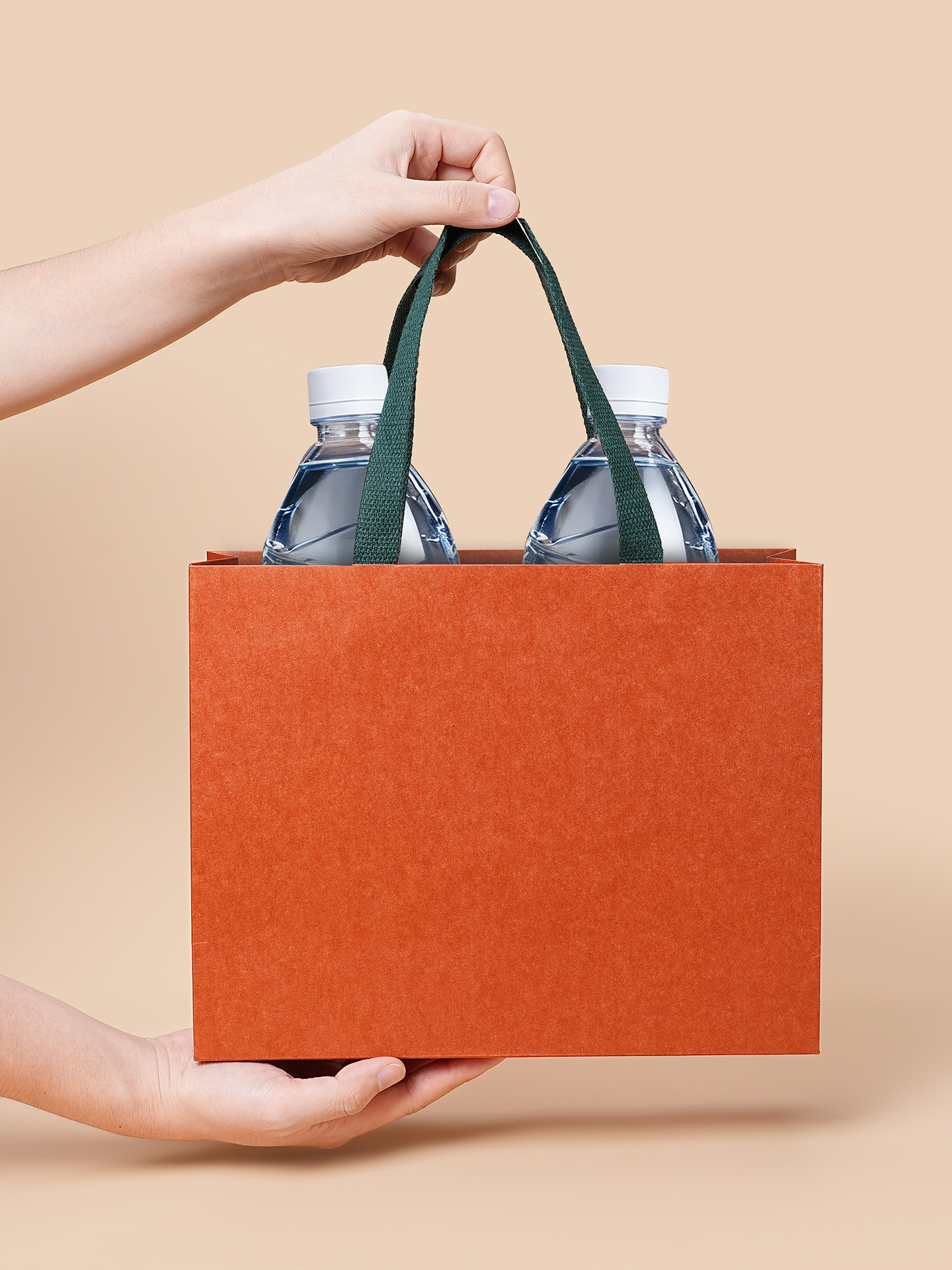 Kraft Paper Gift Shopping Bag-Portable Specialty Holiday Packaging for Business &amp; Shopping Use Enterprise Customization