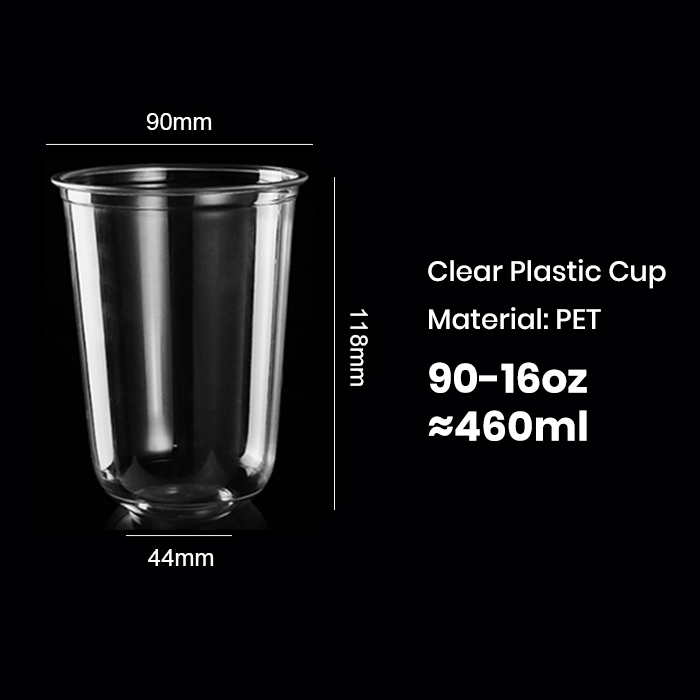PET Plastic Cups in Stack