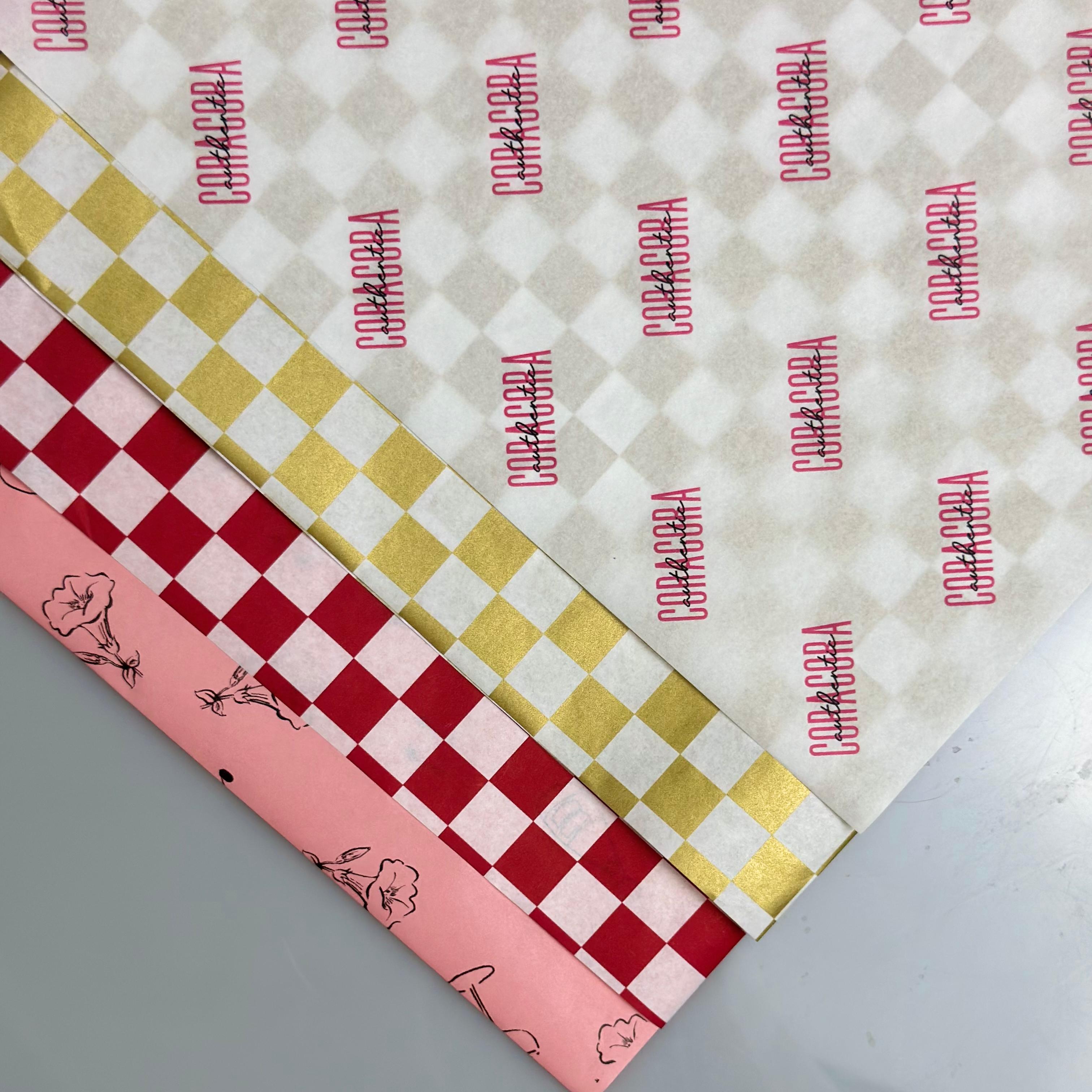 Premium Restaurant-Grade Aluminum Foil Honeycomb Greaseproof Paper Similar Kraft Wrapping Paper Hamburgers Cakes Coating Surface
