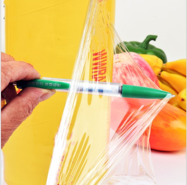 Free Sample Food Grade Food Packing Stretch PVC Food Wrap Cling Film Jumbo Roll
