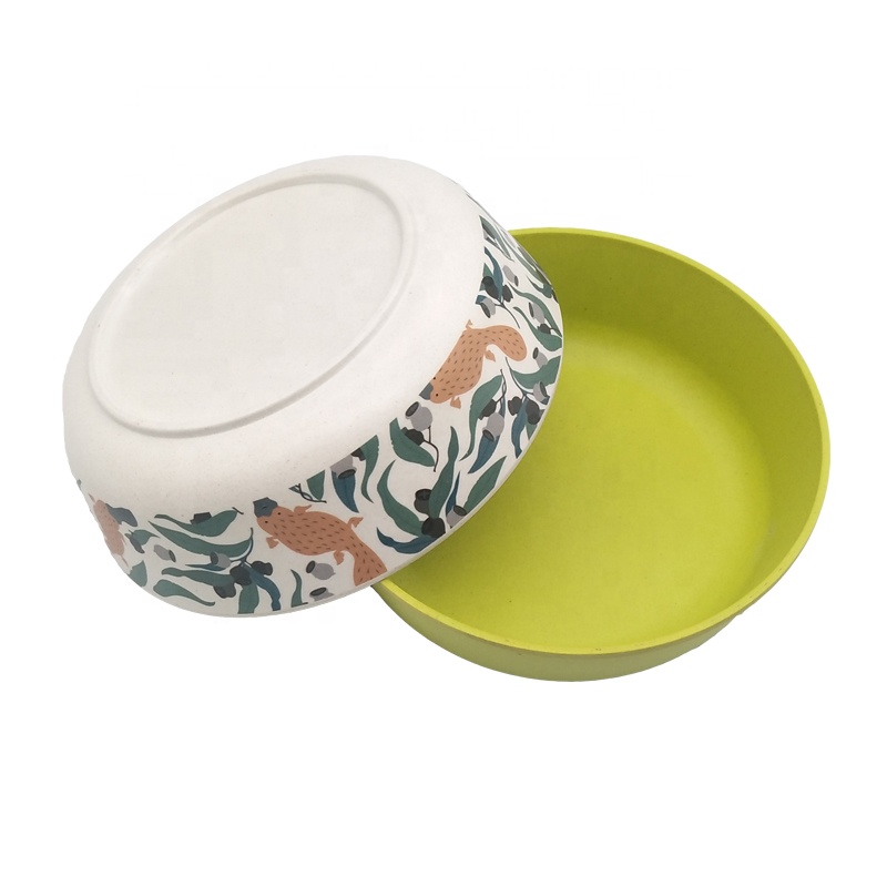 High Quality Custom Plant Natural Bamboo Fiber Soup Bowls Salad Mixing Food Bowl
