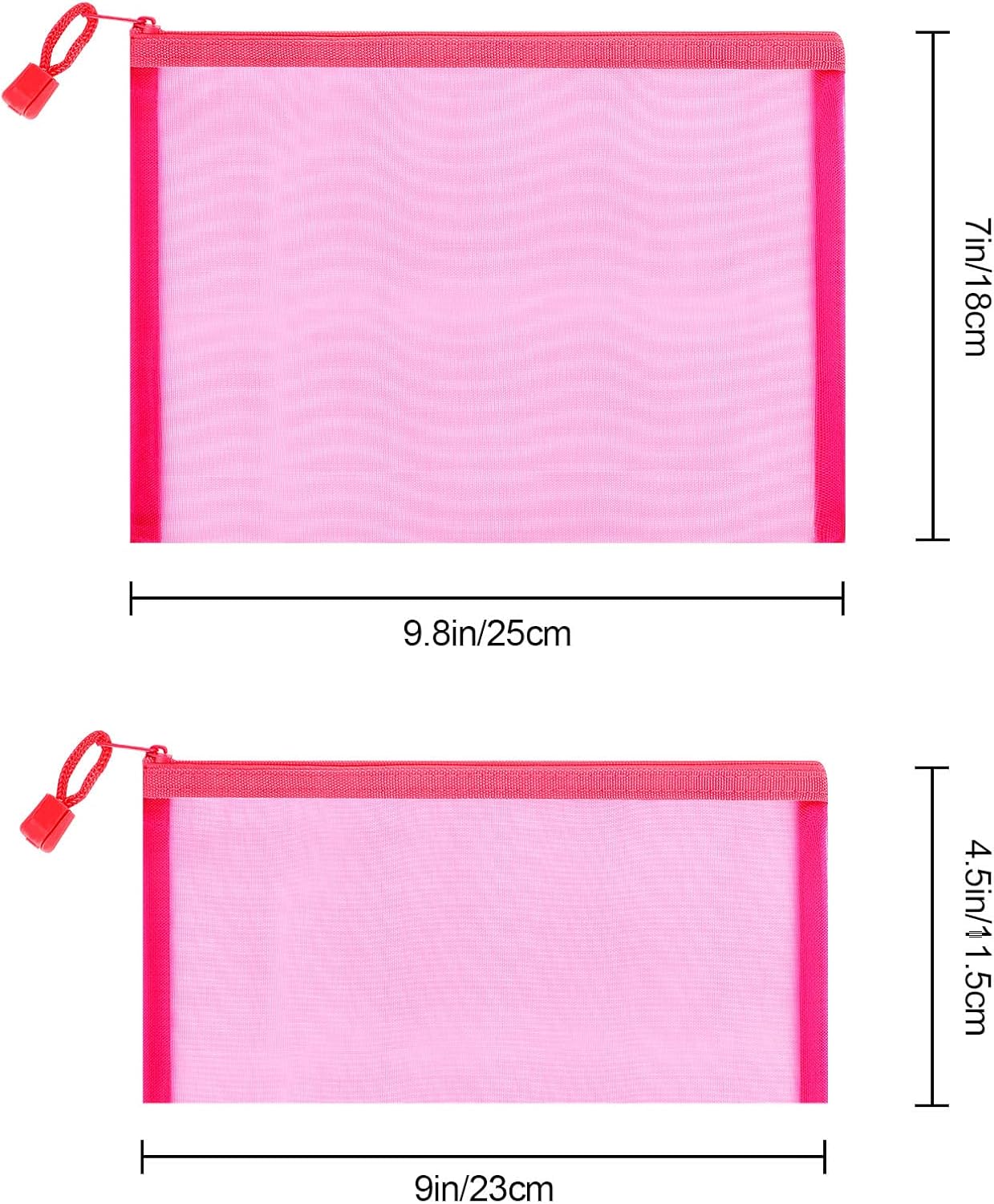 Custom Wholesale Pouch Custom Plastic Zip File Folders Nylon Mesh Zipper Pouch Bag For Organize Cosmetics, Skincare Products