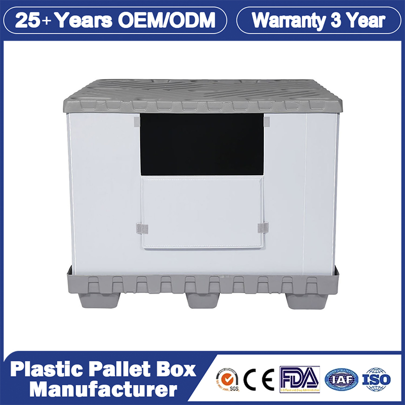 1220*1150*800mm China First-Class Customized Collapsible Large Plastic Storage Coming China Industrial Plastic Packaging Sleeve with Wholesale Price