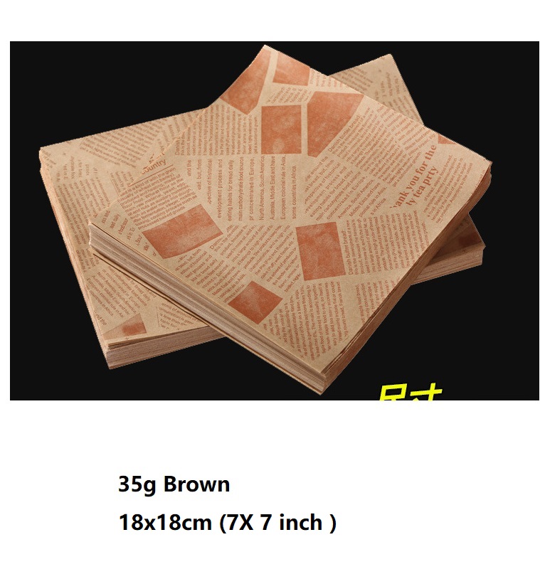 Food Grade Hamburger Wrapper, Greaseproof Paper, Beef Paper