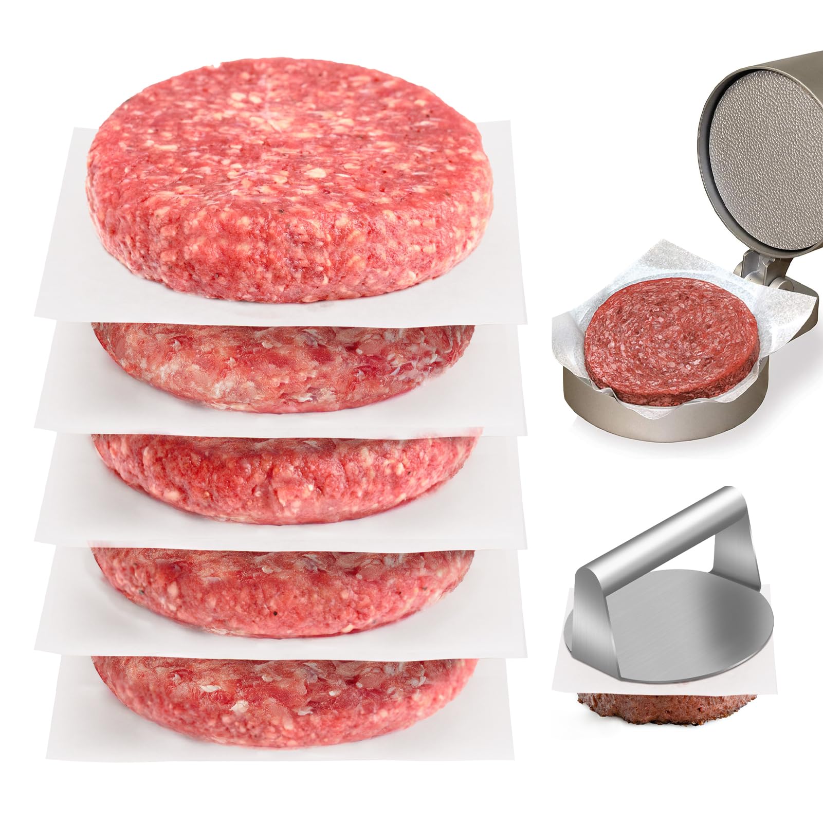 Nonstick Waxed Patty Paper Retain Freshness Custom White Hamburger Patty Paper