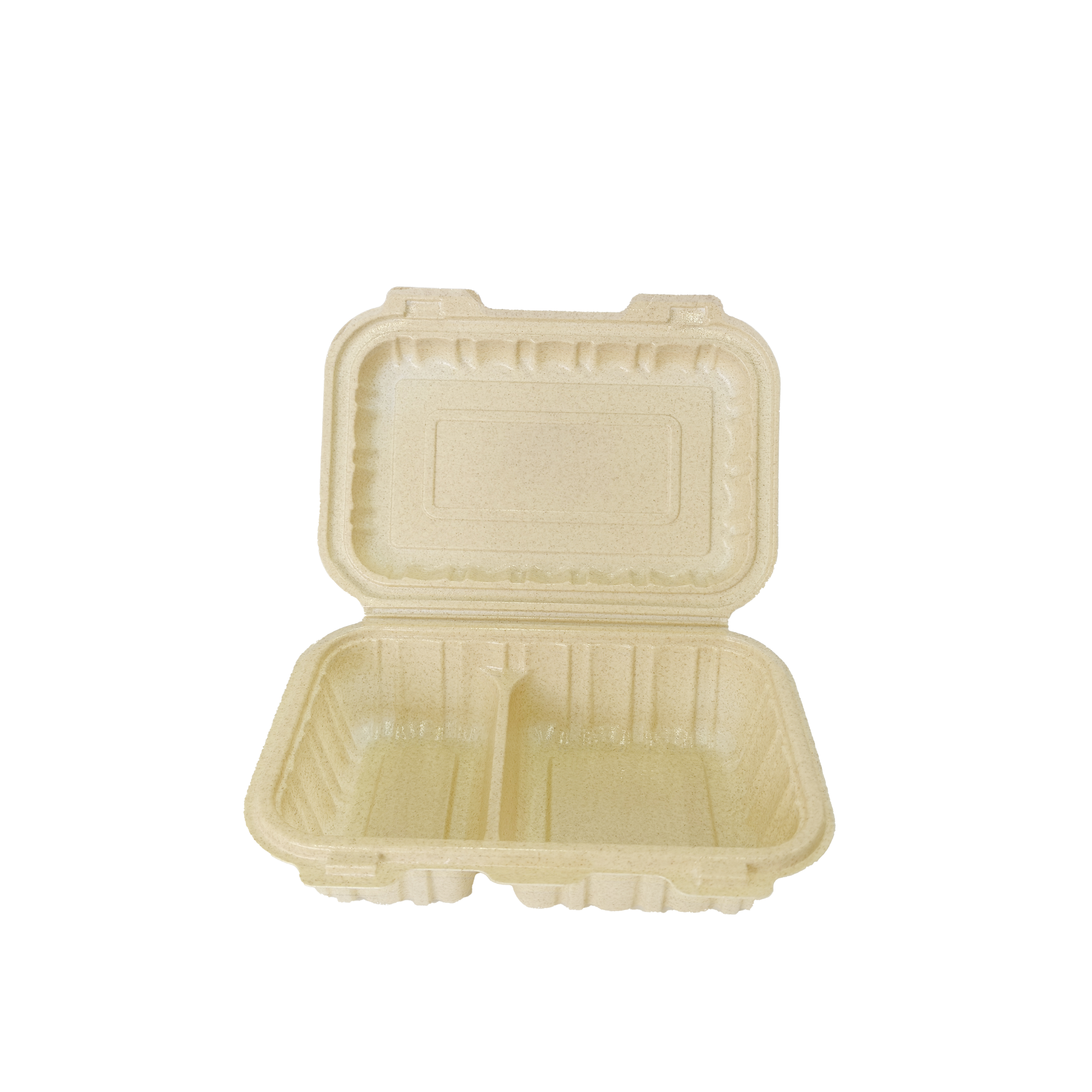 Disposable Biodegradable Compostable LFGB Certified Microwavable BPA Free 1300ml Lunch Boxes Lid Restaurant Takeaway Food