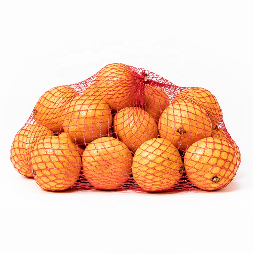 Manufacturing Elastic PE Tubular Netting Small Mesh Packing Fruits Vegetables Orange Lemon Avocado Mesh Bag Roll