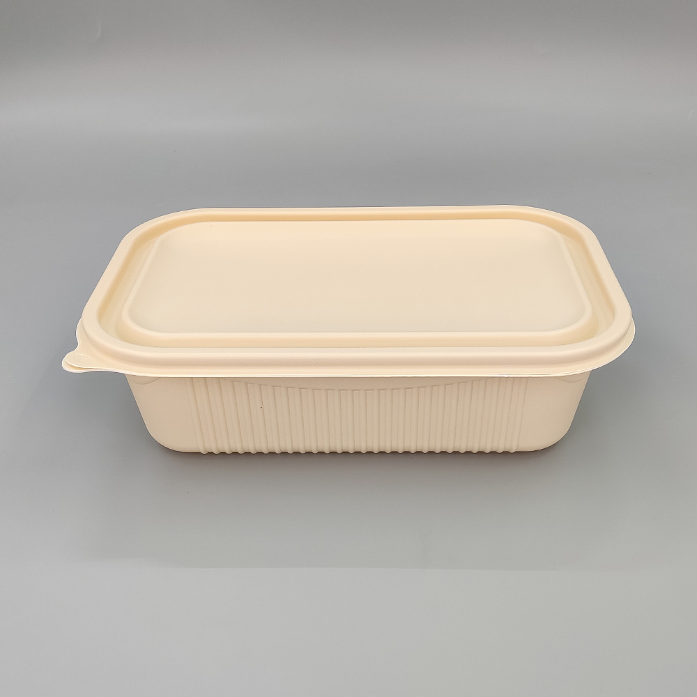 Disposable Corn Starch Lunch Box Eco Friendly Biodegradable Food Container for Takeaway Meals
