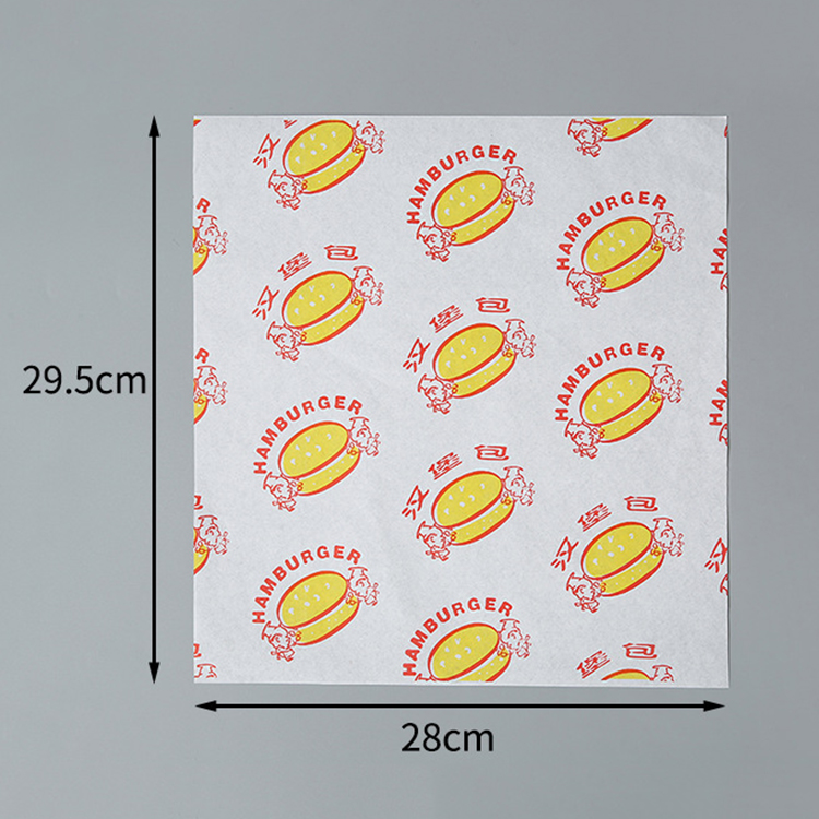 Printed greaseproof sandwich sheets