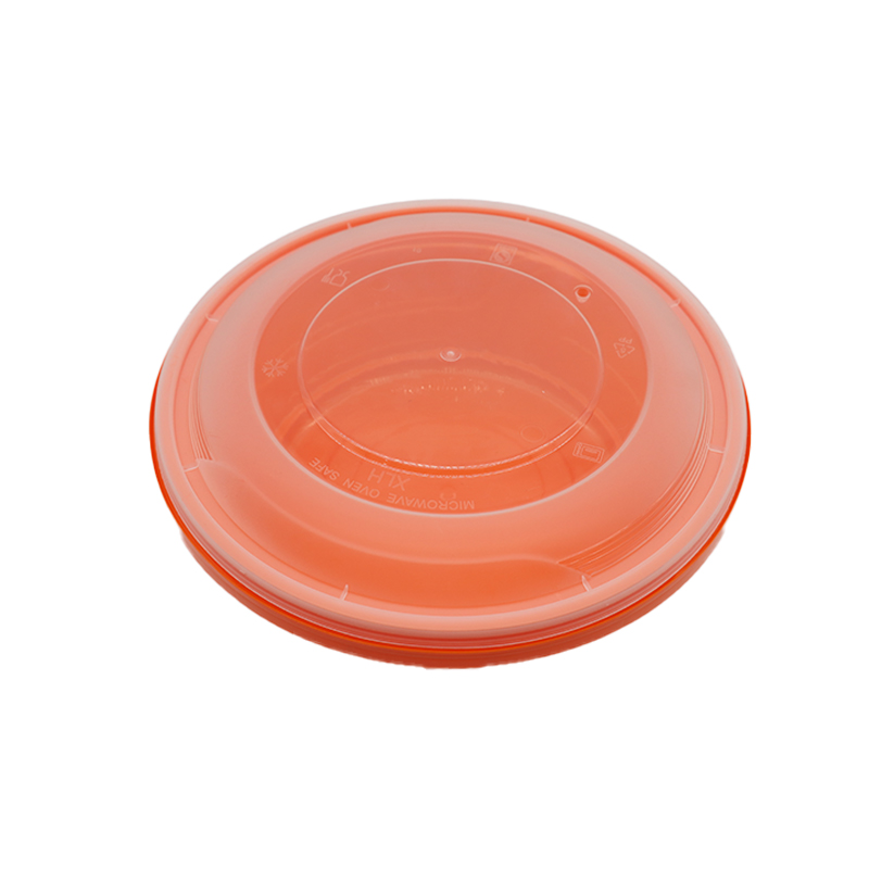 Disposable Biodegradable Round Plastic Bowl Container with Lid for Lunch Food Packaging Takeaway Box