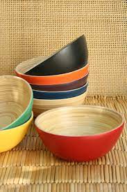 BEST PRICE Blue Lotus 2025 Eco 100% Bamboo Handmade Durable Bowl for Salad Cereal and Smoothie Lovers