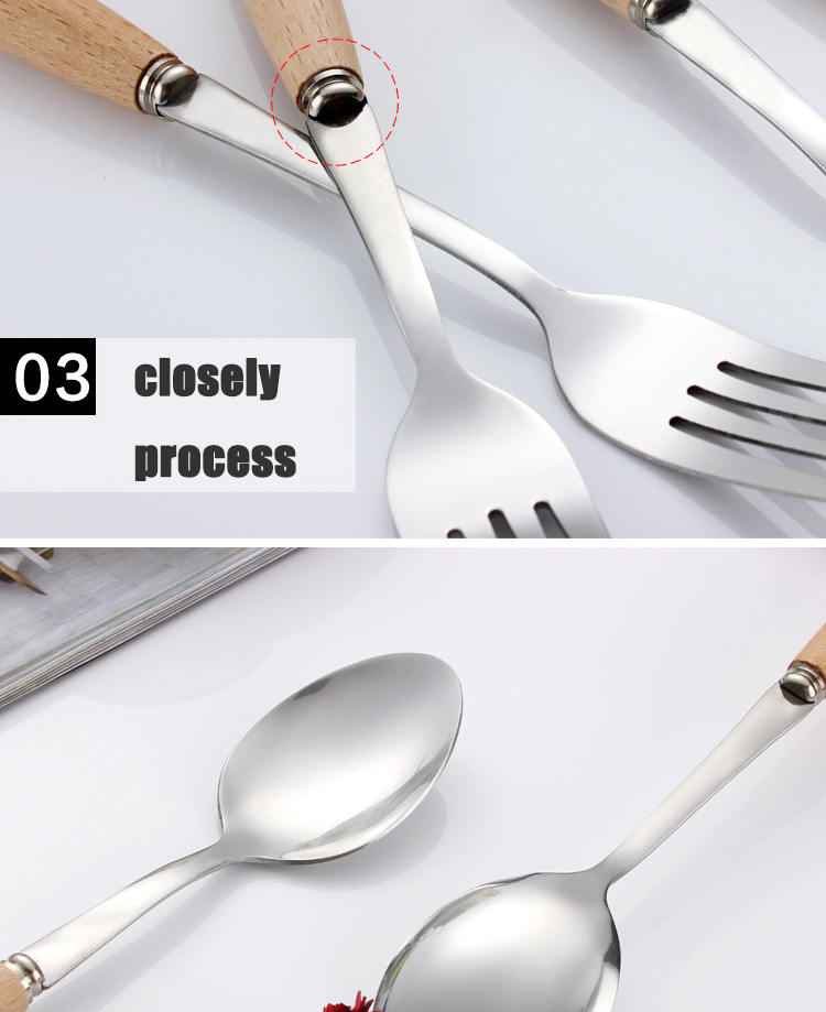 Wooden Handle Cutlery Set View 4