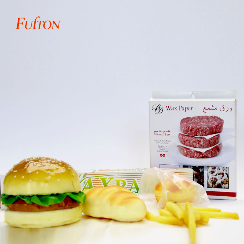 Food packaging wax paper roll