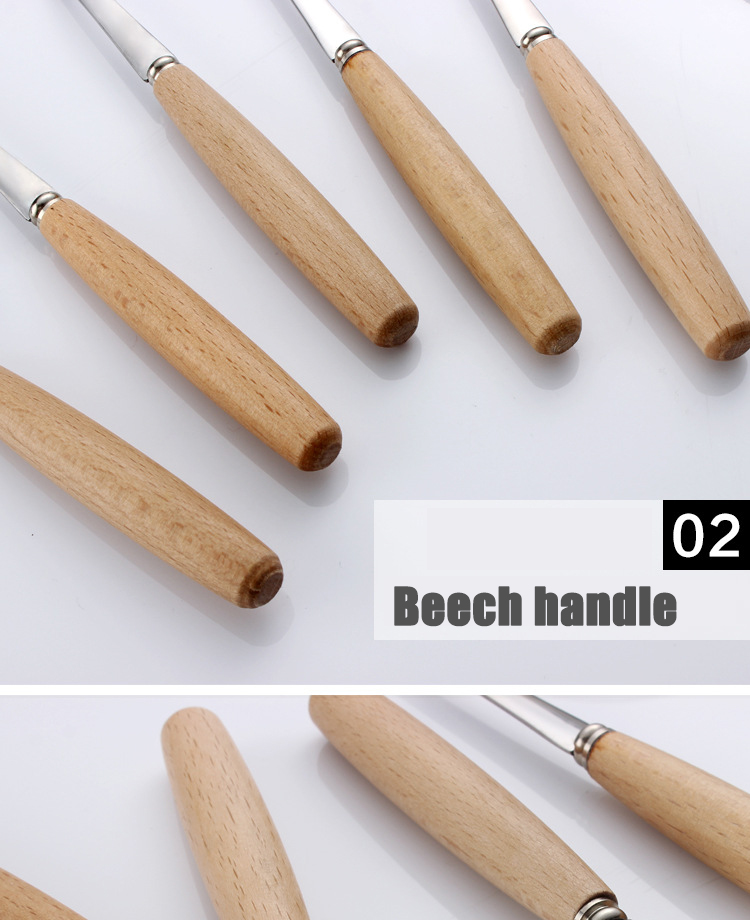 Wooden Handle Cutlery Set View 3