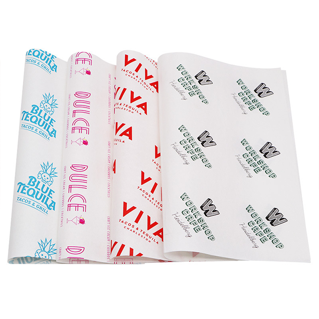 Wholesale Customized PE Coated Greaseproof Deli Wrap Paper Oil Proof Sandwich Hamburger Wax Paper for Food Bread Cakes