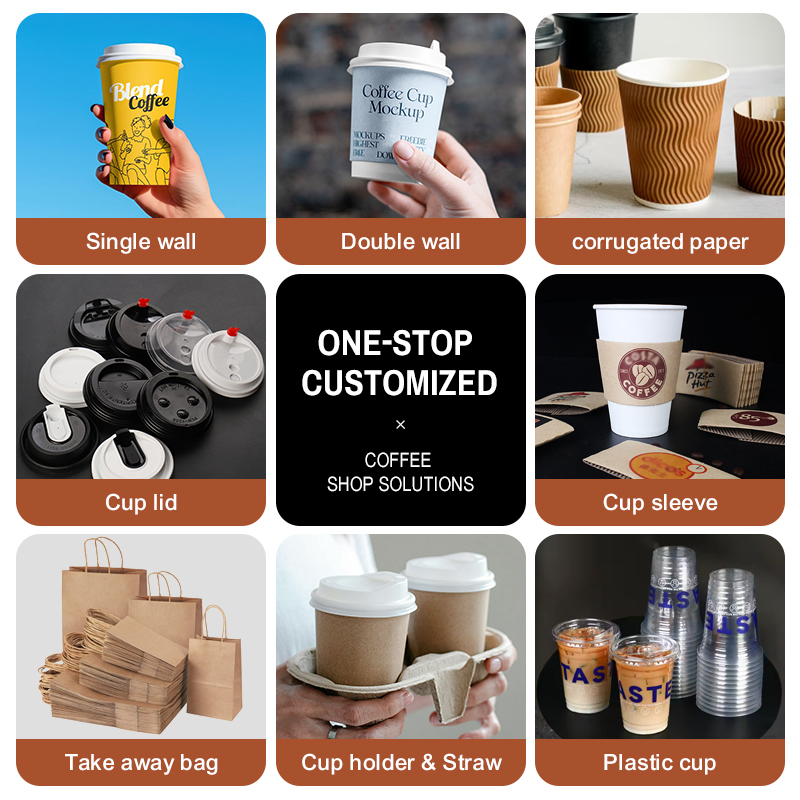 6oz 8oz 12oz 14oz 100% Compostable PLA Plastic Cup Custom Printing Fast Food Drink Soda Disposable clear PLA Cups with Lids