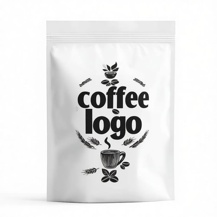 Customized Anti Slip Matte 250g 500g Kraft Paper Bags Recyclable Zippers Stand-Up Pouch Coffee Packaging Bags with Logo