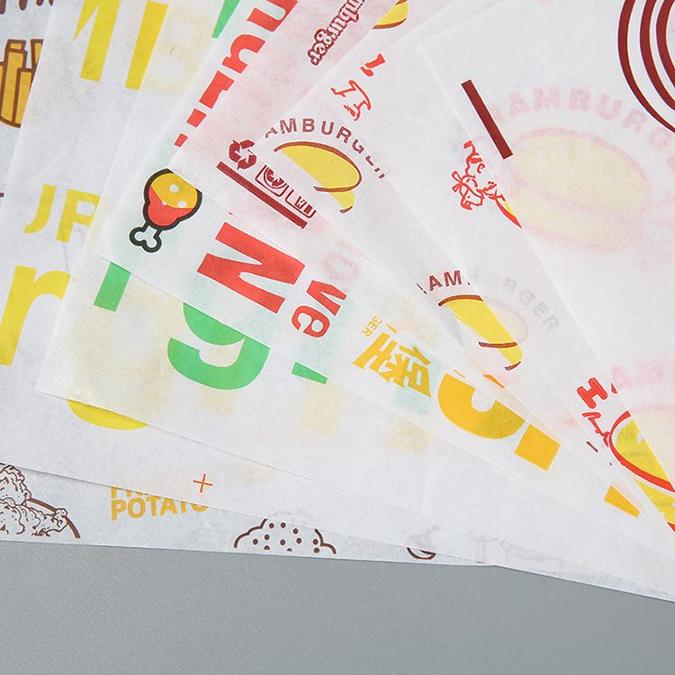 Greaseproof wrapping paper showcase