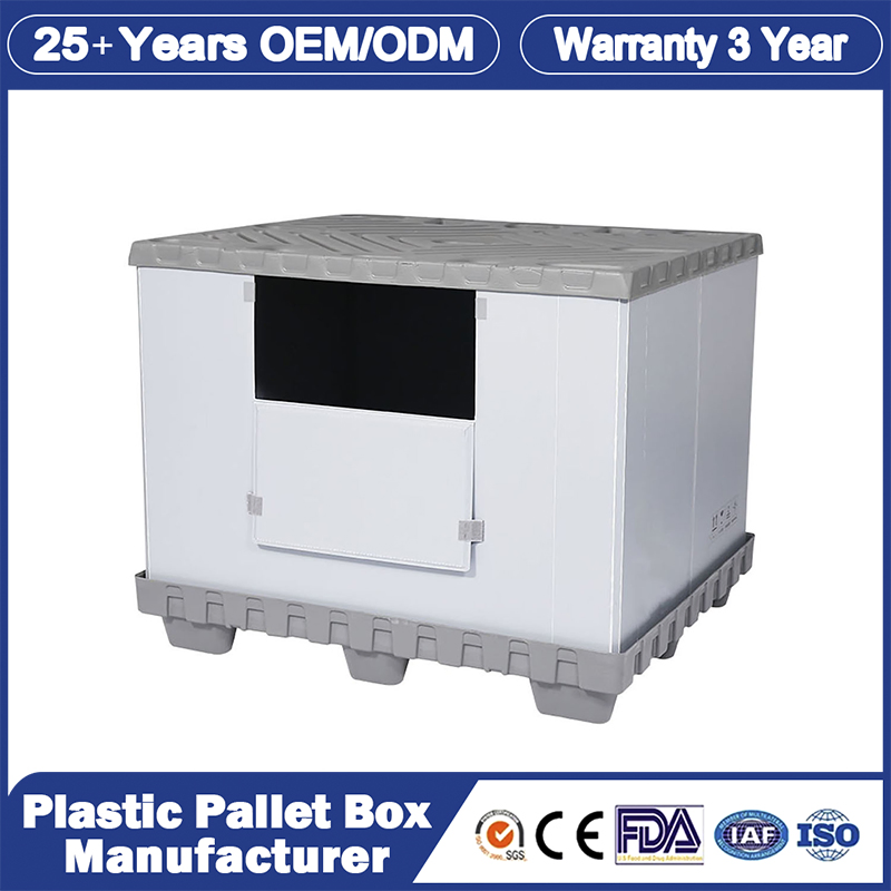 1220*1150*800mm China First-Class Customized Collapsible Large Plastic Storage Coming China Industrial Plastic Packaging Sleeve with Wholesale Price