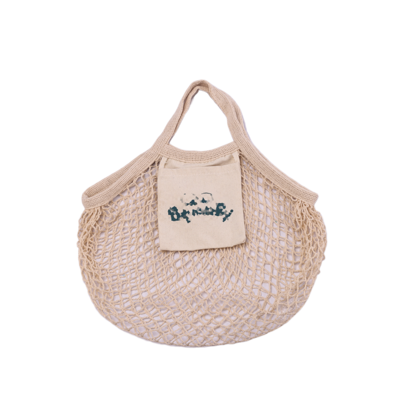 Custom Cotton Mesh Bag Packing Potatoes Fruit Net Bag Recycled Onion Garlic Potato Storage Bag