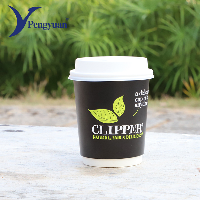High Quality DIY Disposable Paper Cup with Lid Wholesale Biodegradable for Tea Reasonable Price