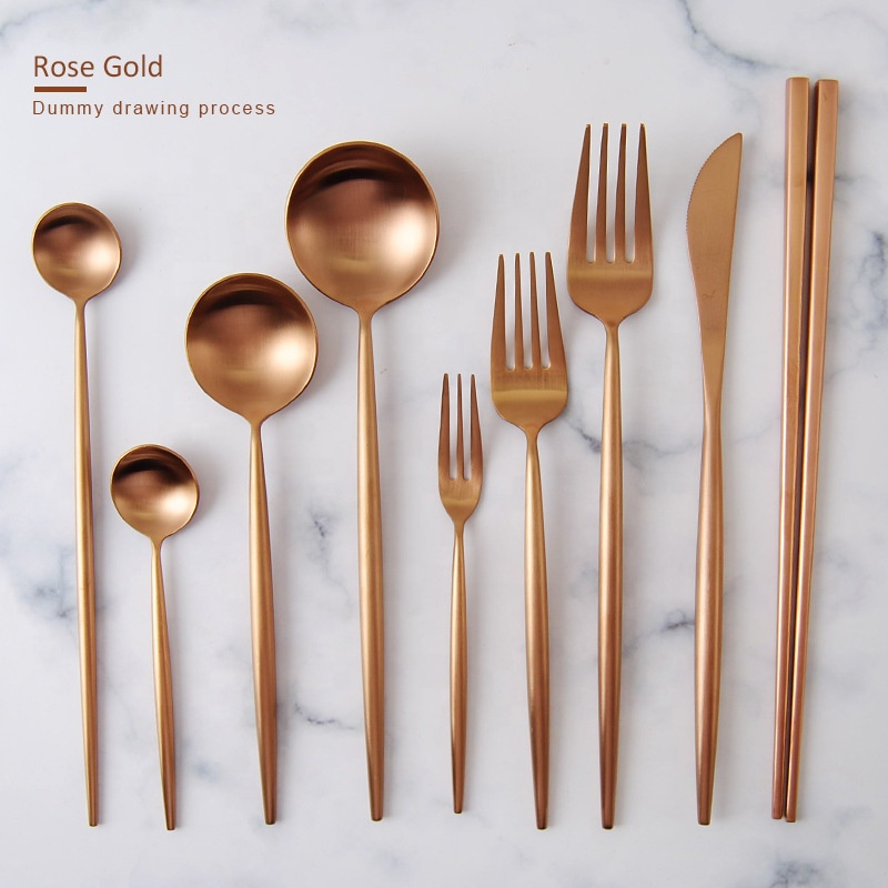 Rose Gold Flatware