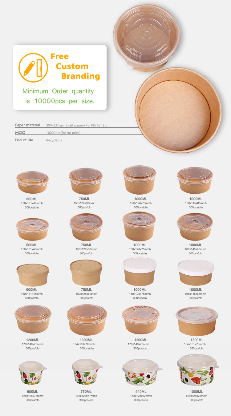 Eco Salad Bowl with Lid Showcase