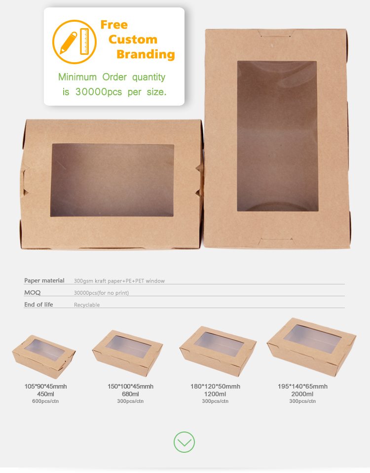 Eco Food Packaging Salad Container