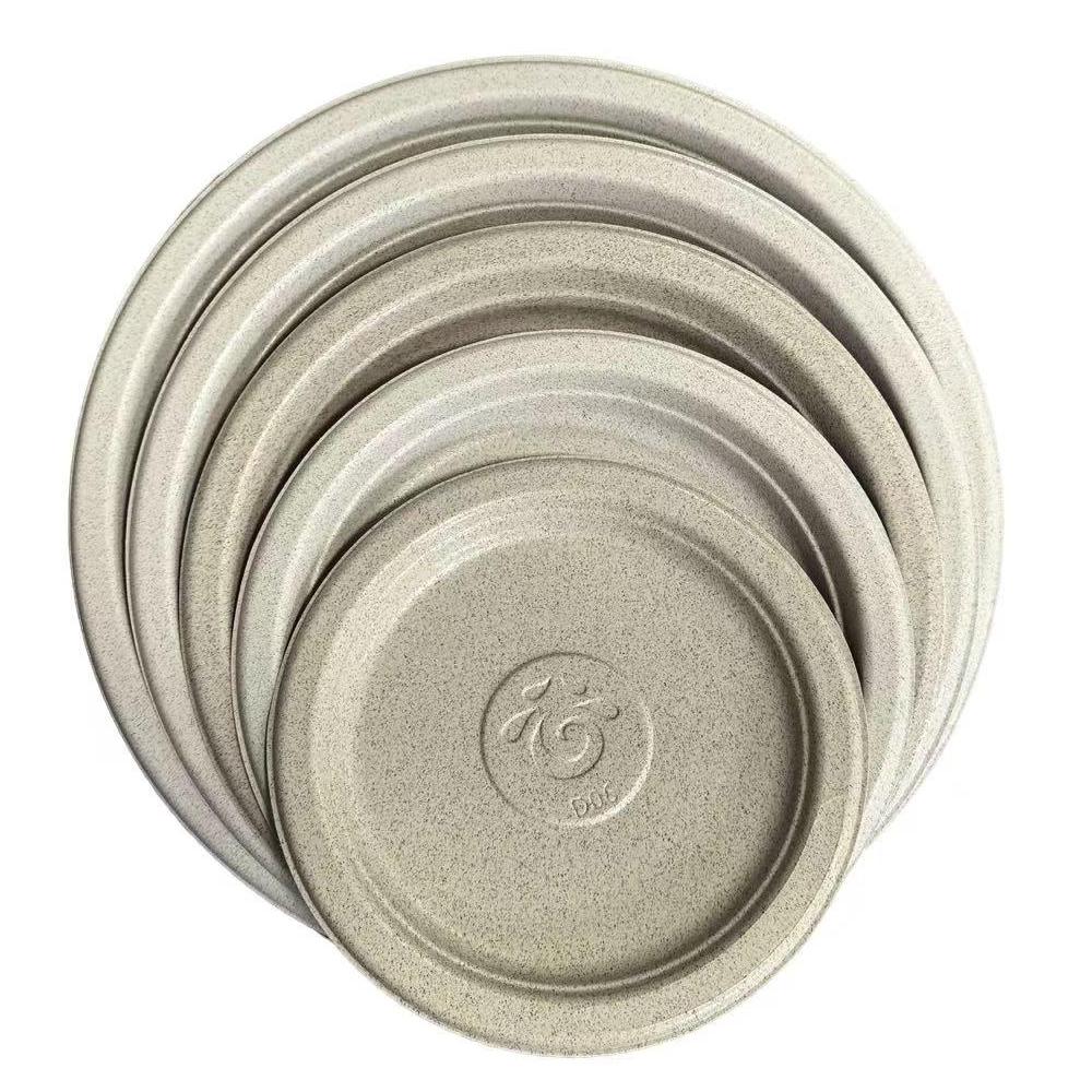Customizable Logo Modern Rice Husk Fiber Dinner Plate Multi-Size Biodegradable Eco-Friendly Disposable Party BPA Free